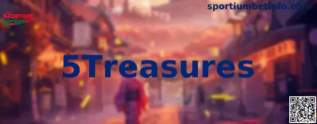 Pantalla principal de 5Treasures con temática asiática y carretes de juego